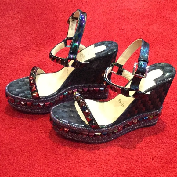 Pyralou Studded Wedges - Picture 2 of 7